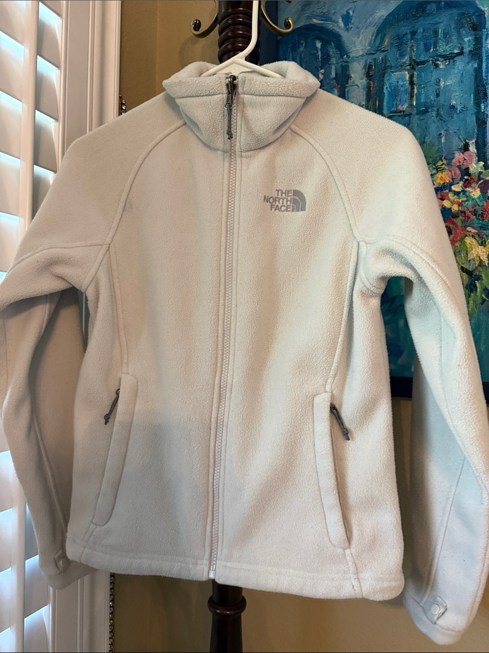The North Face Women's Light Off White Fleece Jacket